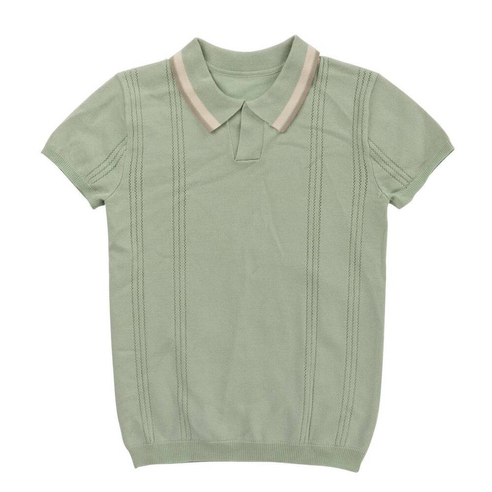 NEW KIPP boys silas knit top in celery
